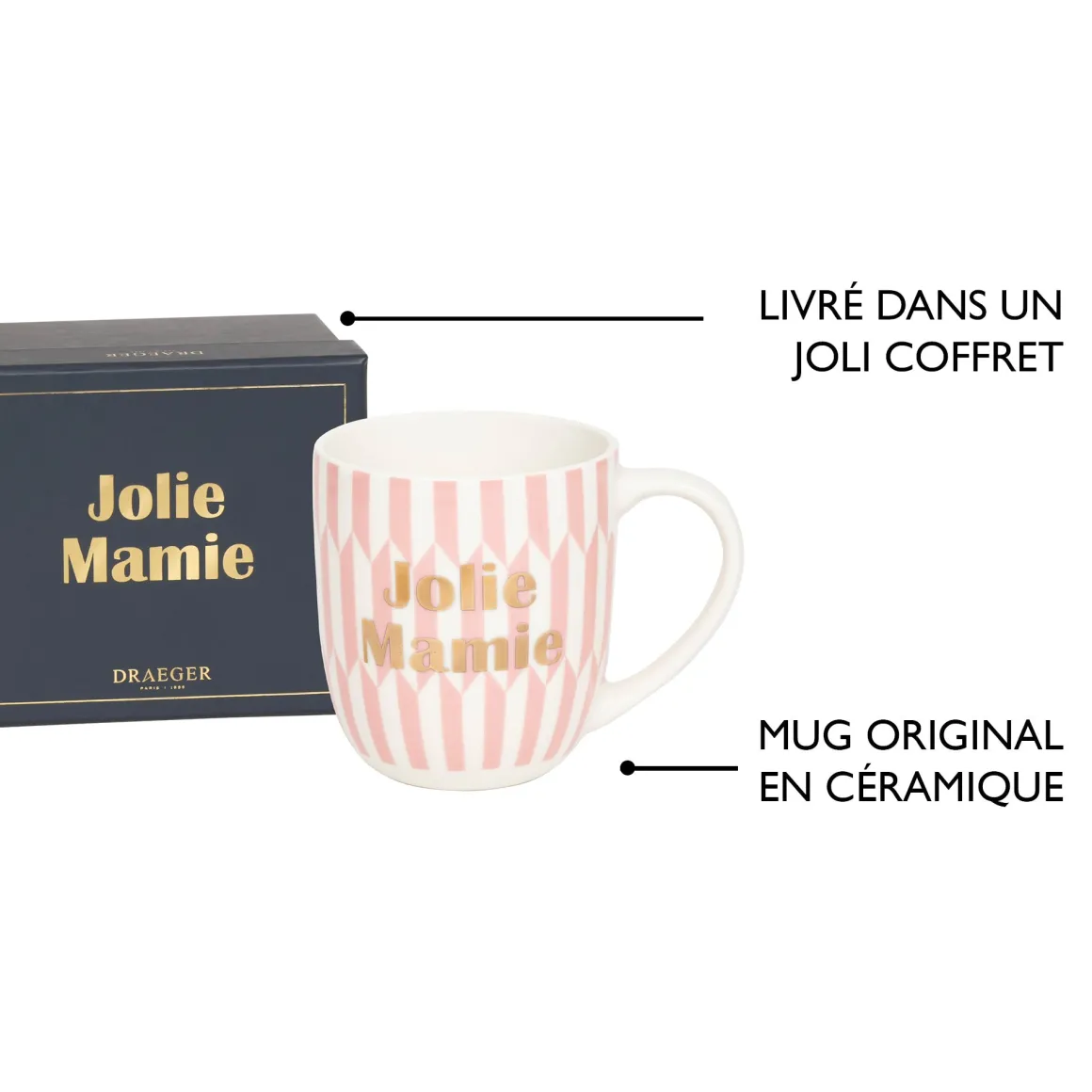 Mugs Personnalisés*Draeger Paris Mug En Céramique Avec Coffret Cadeau - Thème Famille