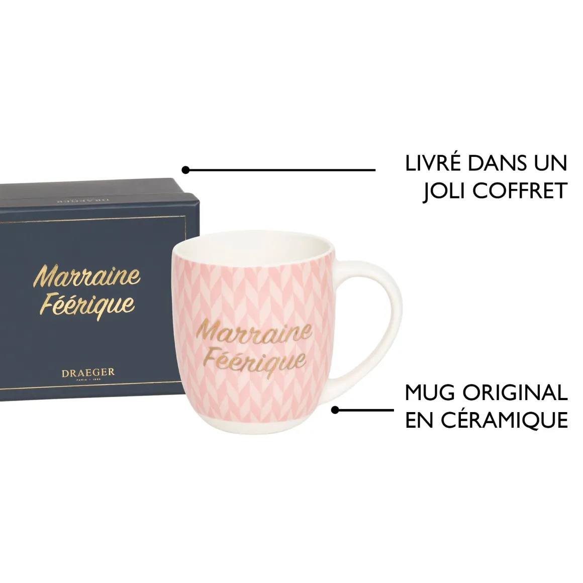 Mugs Personnalisés*Draeger Paris Mug En Céramique Avec Coffret Cadeau - Thème Famille