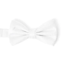 Mariage|Nœuds Papillon*Draeger Paris Noeud papillon - Imprimé Natté - Blanc - Jacquard de soie - Prénoué - Homme - Draeger