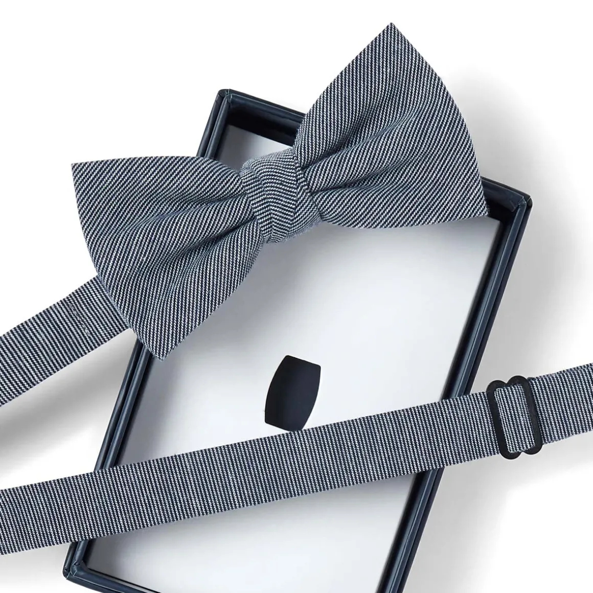 Nœuds Papillon*Draeger Paris Noeud papillon chiné bleu marine