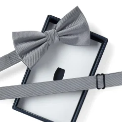 Nœuds Papillon*Draeger Paris Noeud papillon twill gris clair