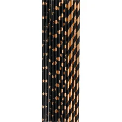 Décorations De Table*Draeger Paris Paille papier Noir & or x24 - Spécial Réveillon