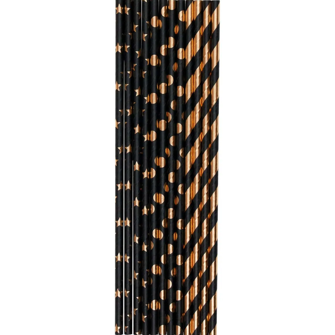 Décorations De Table*Draeger Paris Paille papier Noir & or x24 - Spécial Réveillon