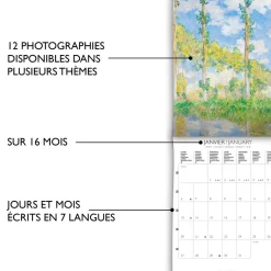 Calendriers|Agendas*Draeger Paris Petit Calendrier Mural 14x18 cm 2025