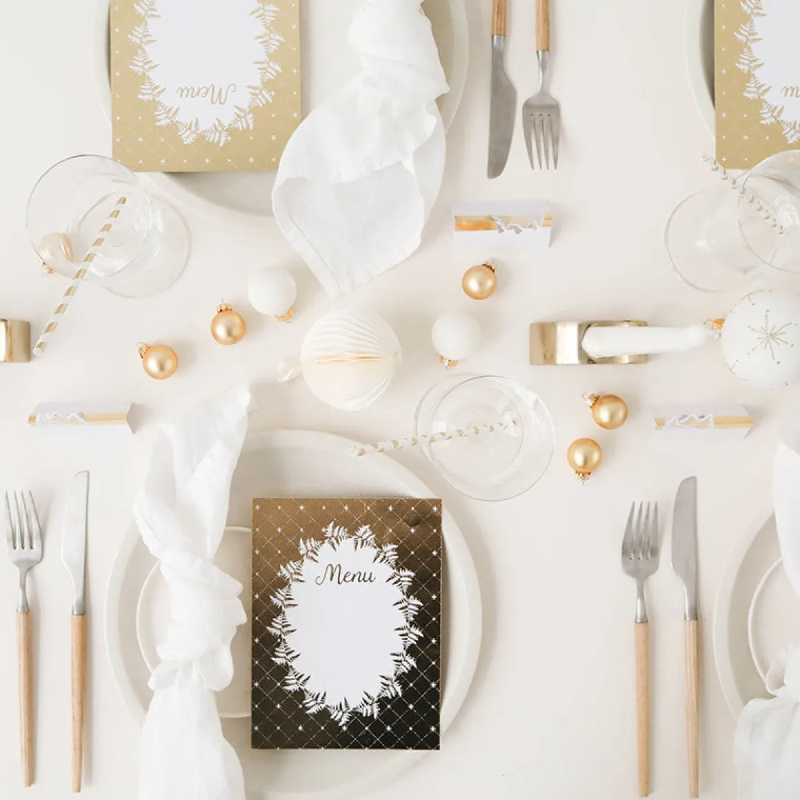 Décorations De Table*Draeger Paris Pince décorative Noir & or x16 - Spécial Réveillon