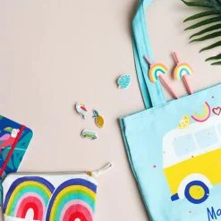 Pochettes & Trousses|Pochettes & Miroirs*Draeger Paris Pochette coton Arc-en-ciel