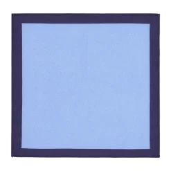 Pochette De Costume*Draeger Paris Pochette de costume en lin - bleu et violet