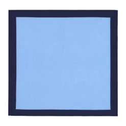 Pochette De Costume*Draeger Paris Pochette de costume en lin - bleu et marine