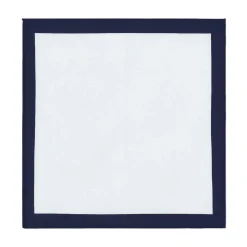 Pochette De Costume*Draeger Paris Pochette de costume en lin - blanc et marine