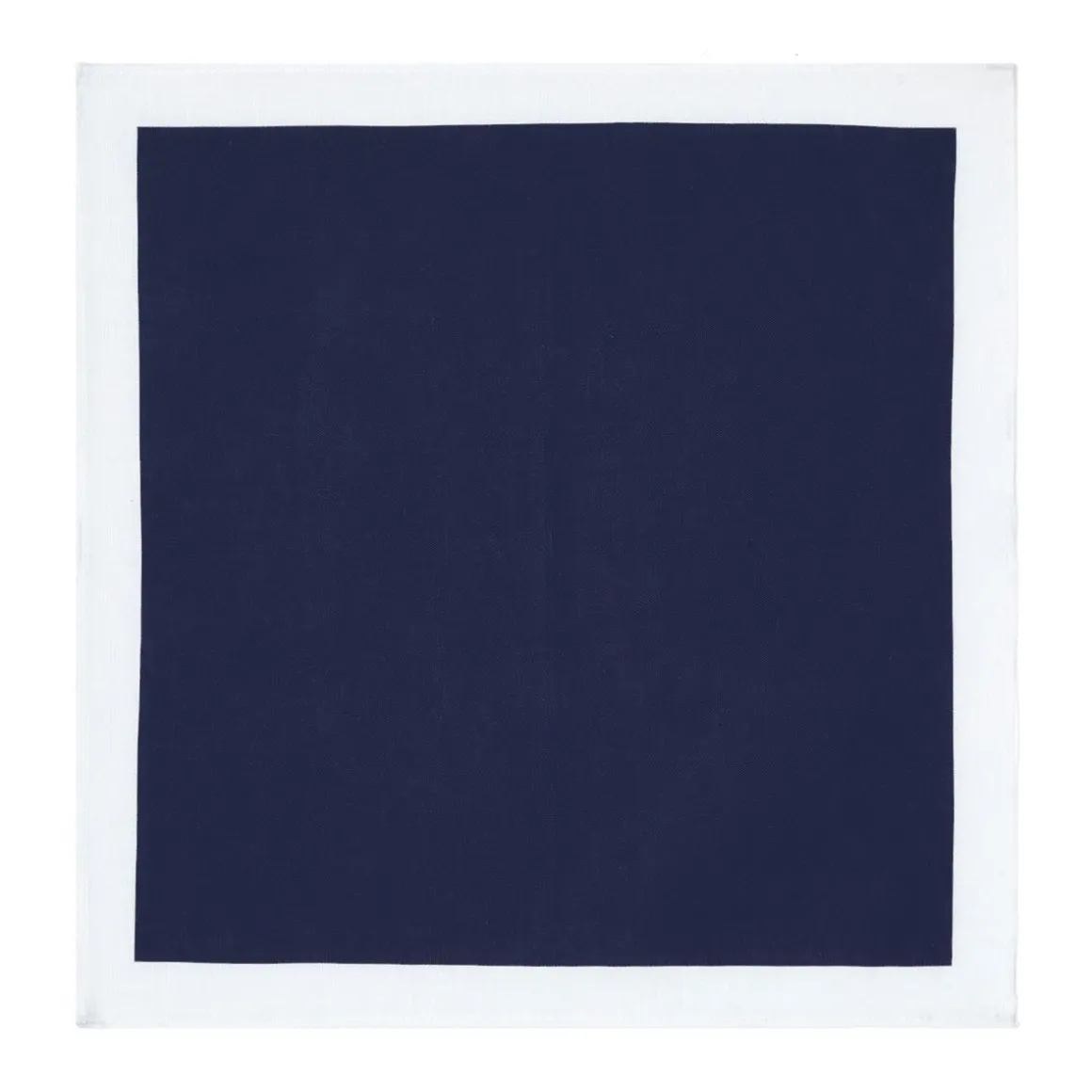 Pochette De Costume*Draeger Paris Pochette de costume en lin - marine et blanc