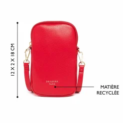 Pochettes De Téléphone*Draeger Paris Pochette de Téléphone Rouge