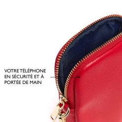 Pochettes De Téléphone*Draeger Paris Pochette de Téléphone Rouge