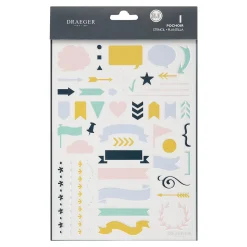 Accessoires & Outils De Diy|Bullet Journal*Draeger Paris Pochoir pour Bullet journal Bannières