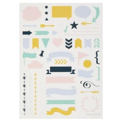 Accessoires & Outils De Diy|Bullet Journal*Draeger Paris Pochoir pour Bullet journal Bannières