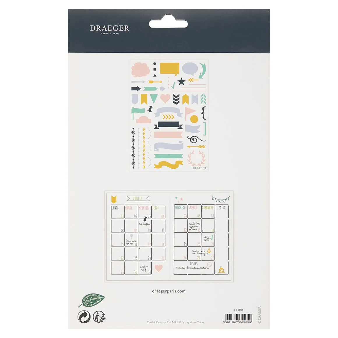 Accessoires & Outils De Diy|Bullet Journal*Draeger Paris Pochoir pour Bullet journal Bannières