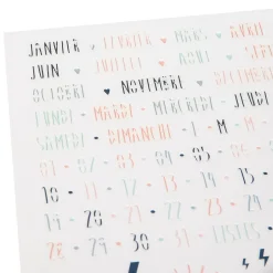 Accessoires & Outils De Diy|Bullet Journal*Draeger Paris Pochoir pour Bullet journal Mois