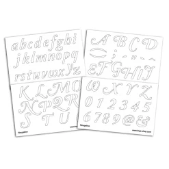 Accessoires & Outils De Diy|Bullet Journal*Draeger Paris Pochoirs alphabet - Nougatine