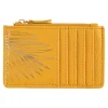 Porte-cartes*Draeger Paris Porte-cartes zippé - feuille dorée - jaune moutarde