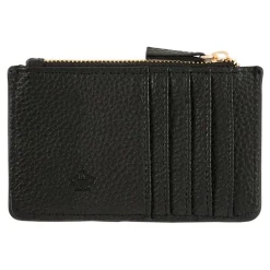 Porte-cartes*Draeger Paris Porte-cartes zippé - feuille ginkgo dorée - noir