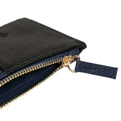 Porte-cartes*Draeger Paris Porte-cartes zippé - noir et bleu marine