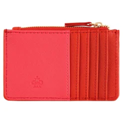 Porte-cartes*Draeger Paris Porte-cartes zippé - rouge et rose
