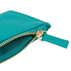 Porte-cartes*Draeger Paris Porte-cartes zippé - turquoise et vert