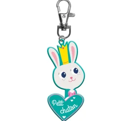 Fournitures Scolaires*Draeger Paris Porte-clés enfant - Petit chaton cœur