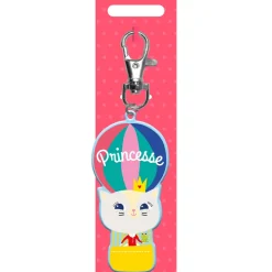 Fournitures Scolaires*Draeger Paris Porte-clés enfant - Princesse - chaton