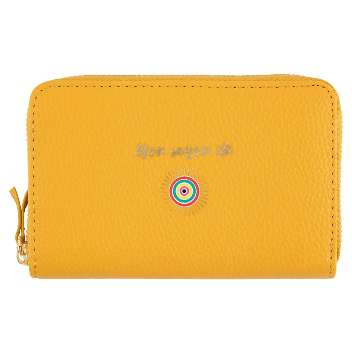 Portefeuilles*Draeger Paris Portefeuille femme - Mon rayon de soleil - jaune moutarde