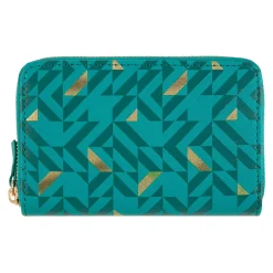 Portefeuilles*Draeger Paris Portefeuille femme - vert turquoise doré