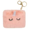 Accessoires Cocooning|Porte-monnaies*Draeger Paris Porte-monnaie peluche Licorne rose