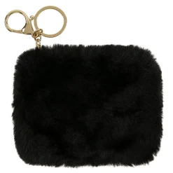 Accessoires Cocooning|Porte-monnaies*Draeger Paris Porte-monnaie peluche noir