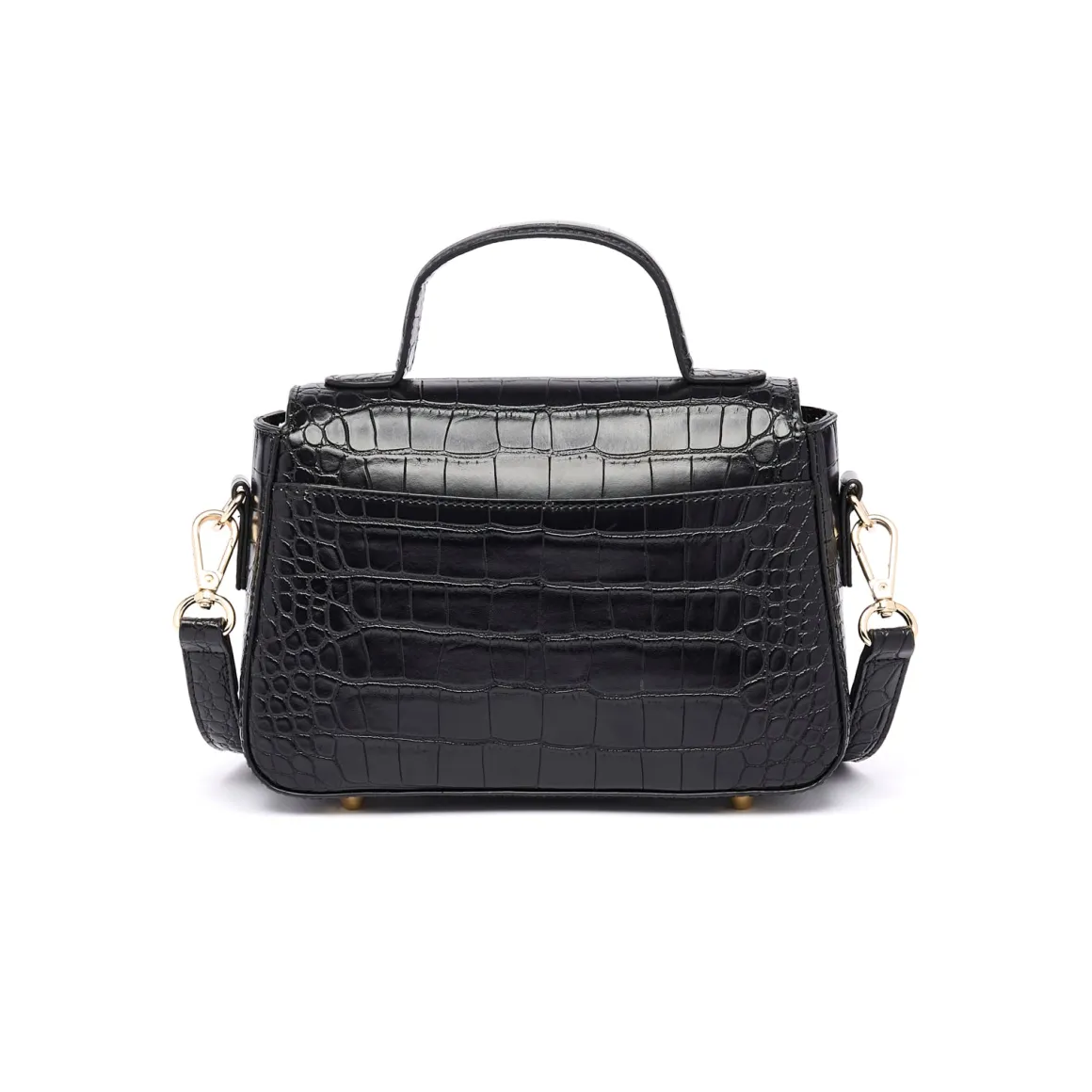 Sac Finition Croco|Sac À Main Camille*Draeger Paris Sac à Main Camille Croco - Noir