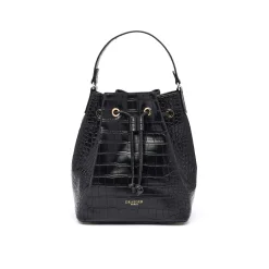 Sac Finition Croco|Sac Bourse*Draeger Paris Sac Bourse Anna Croco - Noir