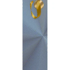 Sac Cadeau Bouteilles*Draeger Paris Sac Bouteille de Vin - Bleu et Or