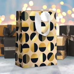 Sacs & Pochettes Cadeaux*Draeger Paris Sac Cadeau Grand format Ronds anses blanches