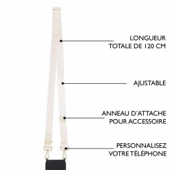 Sangles Pochette De Telephone*Draeger Paris Sangle pour Pochette Téléphone - Plusieurs Coloris