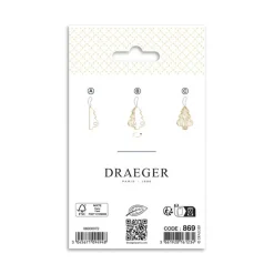 Décorations De Table*Draeger Paris Sapin en nids d'abeille à suspendre - Spécial Réveillon - 8x14 cm