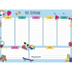 Semainiers|Fournitures Scolaires*Draeger Paris Semainier scolaire - Thème Pop culture