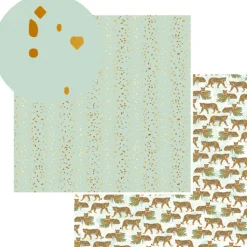 Papier Unitaire*Draeger Paris Set de Papier Vert - Scrapbooking (test)