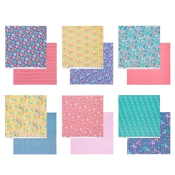 Papier Unitaire*Draeger Paris Set de papiers imprimés Folk x6