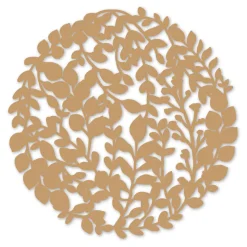Décorations De Table*Draeger Paris Set de table design végétal - Papier cartonné - Or - 31x31cm