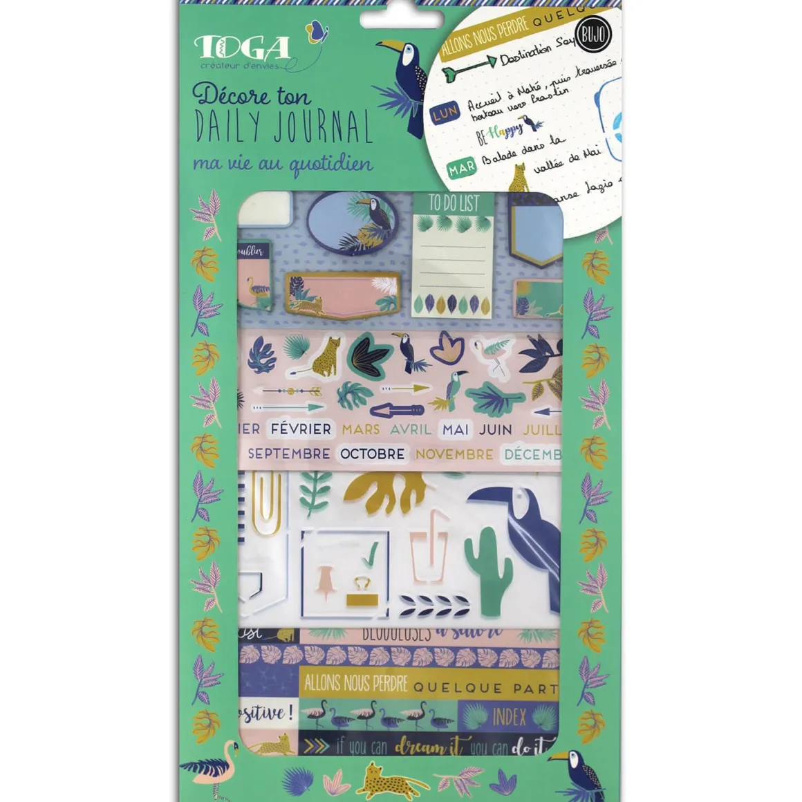 Stickers Muraux|Stickers D'organisation*Draeger Paris Set personnalisation Bullet journal Jungle