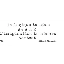 Stickers De Transfert|Stickers & Embellissements*Draeger Paris Sticker citation Albert Einstein La logique