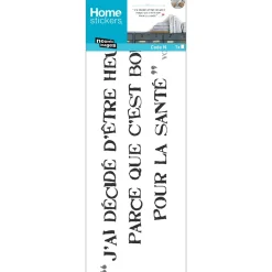 Stickers De Transfert|Stickers & Embellissements*Draeger Paris Sticker citation Voltaire J'ai decidé d'être heureux