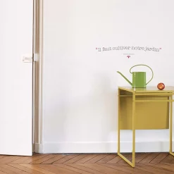 Stickers De Transfert|Stickers & Embellissements*Draeger Paris Sticker citation Voltaire Il faut cultiver notre jardin