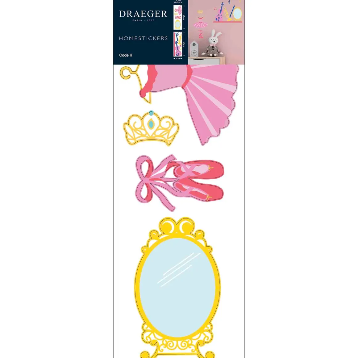 Stickers & Embellissements*Draeger Paris Sticker mural Ballerine