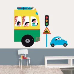 Stickers & Embellissements*Draeger Paris Sticker mural Bus et voitures