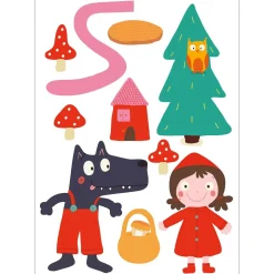 Stickers & Embellissements*Draeger Paris Sticker mural Le Petit Chaperon Rouge