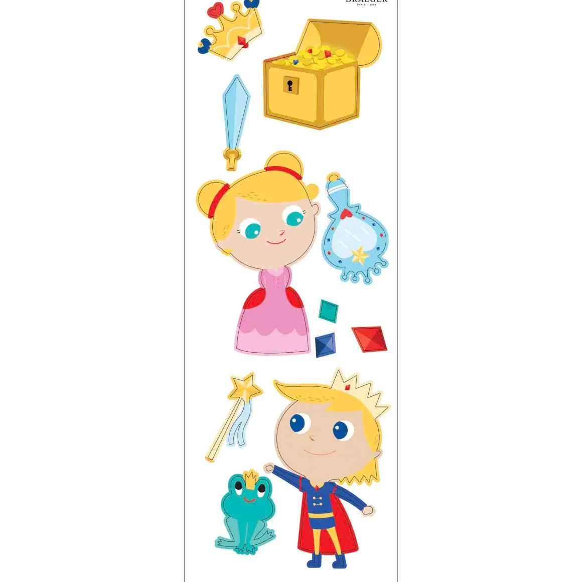 Stickers & Embellissements*Draeger Paris Sticker mural Princesse et prince